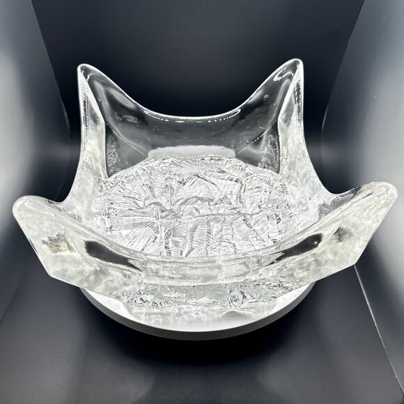 Large 1960's Brutalist Collectible Bowl Tapio Wirkkala For Littala Finland MCM - Picture 1 of 8